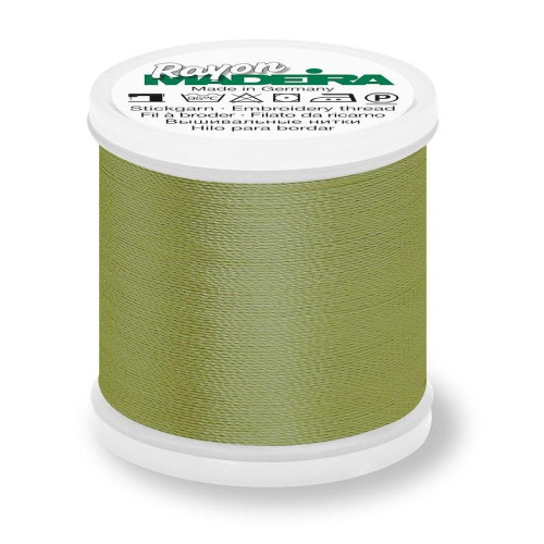 Madeira Rayon 40 machine embroidery thread 1000m spools 1156 light army green